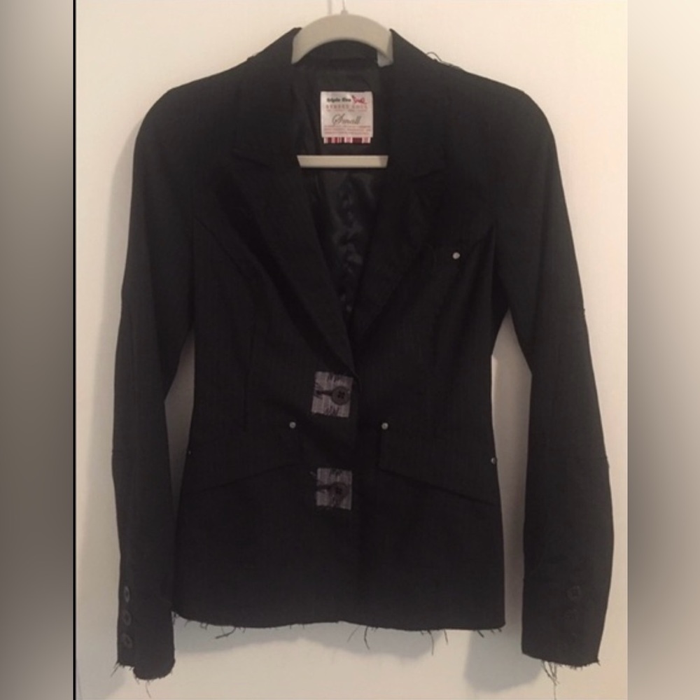 Triple five Soul PinStriped Black Blazer
